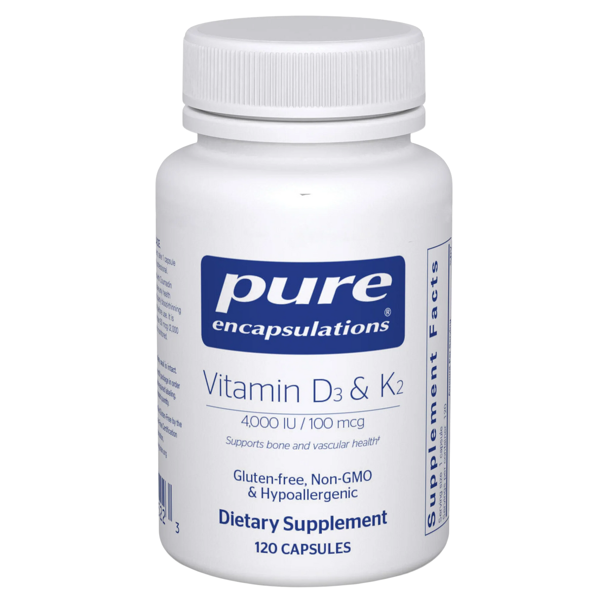 Pure Encapsulaitons Vitamin D3 &amp; K2 image 0