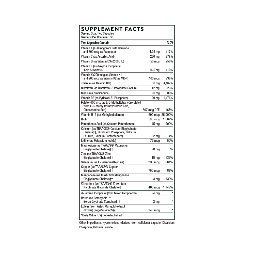 Thorne Basic Nutrients 2/Day image 2