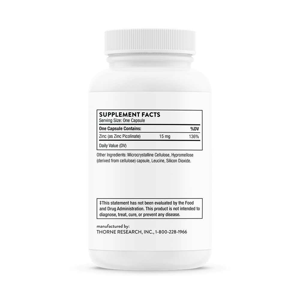 Thorne Zinc Picolinate 15 mg image 4