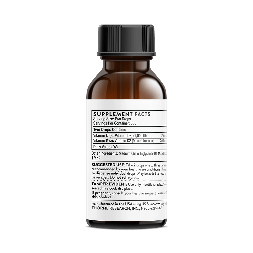 Thorne Vitamin D + K2 Liquid image 3