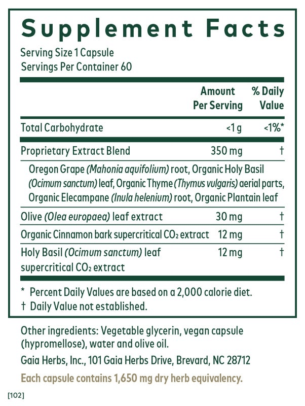 Gaia Herbs Pro Intestinal Fungal Balance image 1