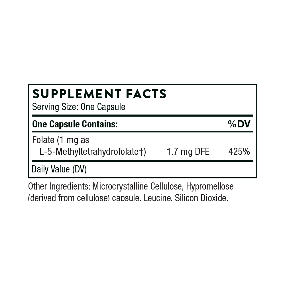 Thorne 5-MTHF 1 mg image 3