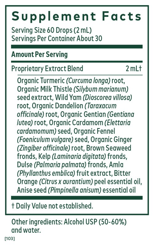Gaia Herbs Pro Digestive Bitters with Turmeric image 1