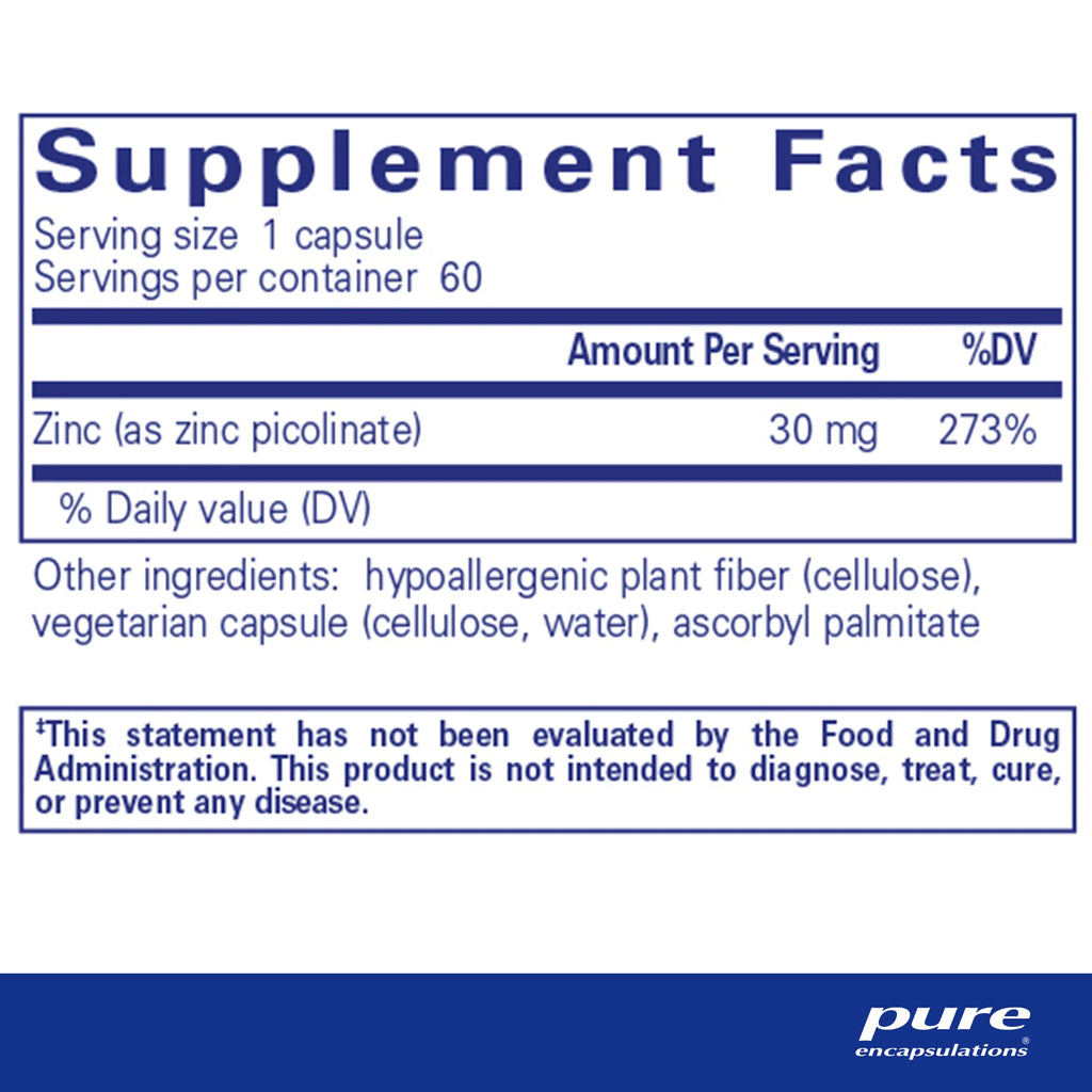 Pure Encapsulations Zinc 30 image 1
