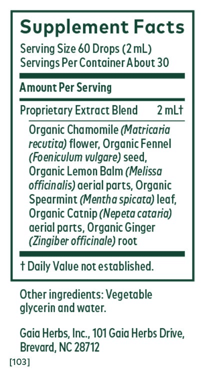 Gaia Herbs Pro Gastric Stress Formula (formerly GI Feel Good) - 2 oz image 1