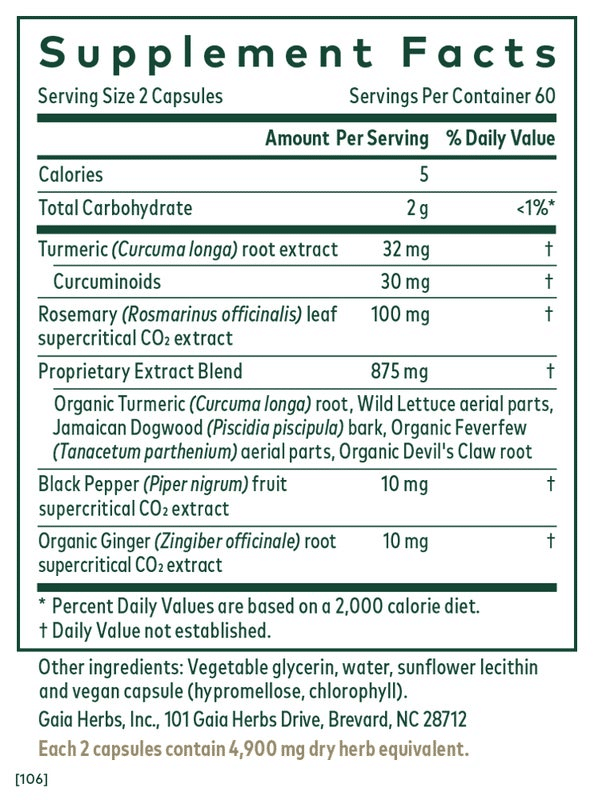 Gaia Herbs Black Elderberry Syrup - Extra Strength - 3 oz image 1