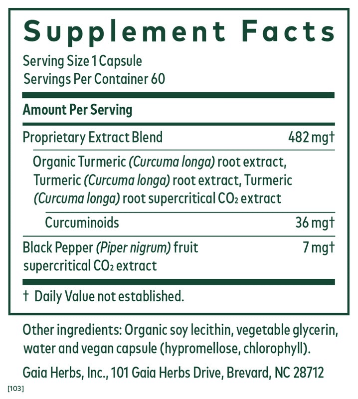 Gaia Herbs Pro Curcuma Supreme NF-kB Formula image 1